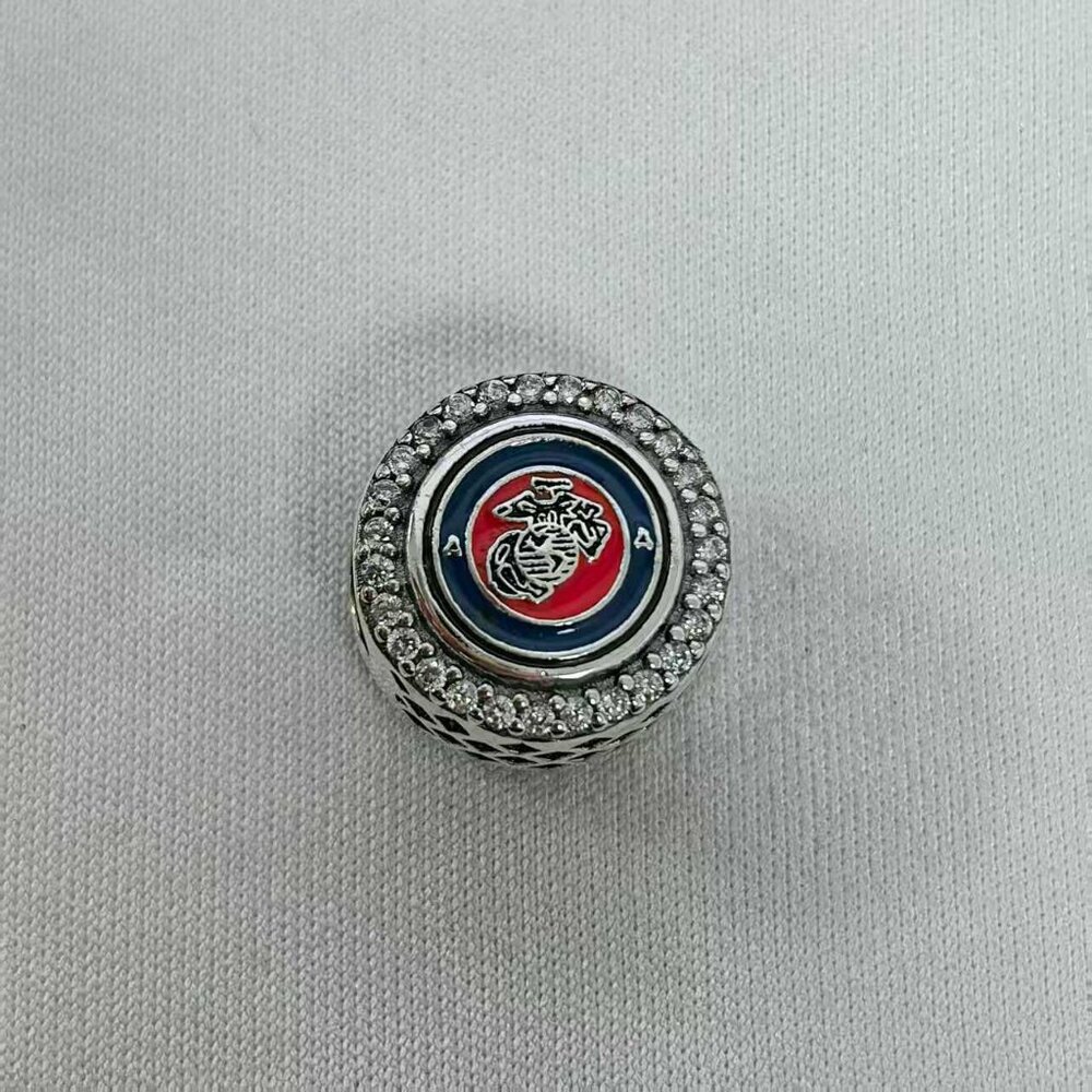 Pandora USMC Marine Corps Exclusive Dangle Charm, S925 Silver Jewelry